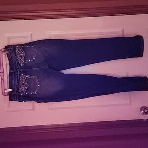 Earl jeans, embellished pockets, size 12